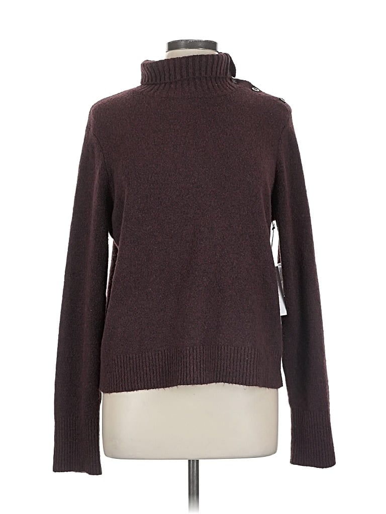 Pre-owned Michael Stars Turtleneck Sweater In Brown