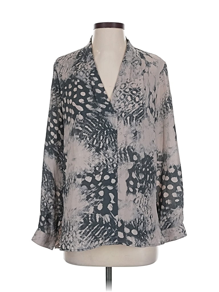 Pre-owned Vince Camuto 3/4 Sleeve Blouse In Gray