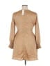 Mi ami 100% Polyester Metallic Tan Casual Dress Size XL - photo 2