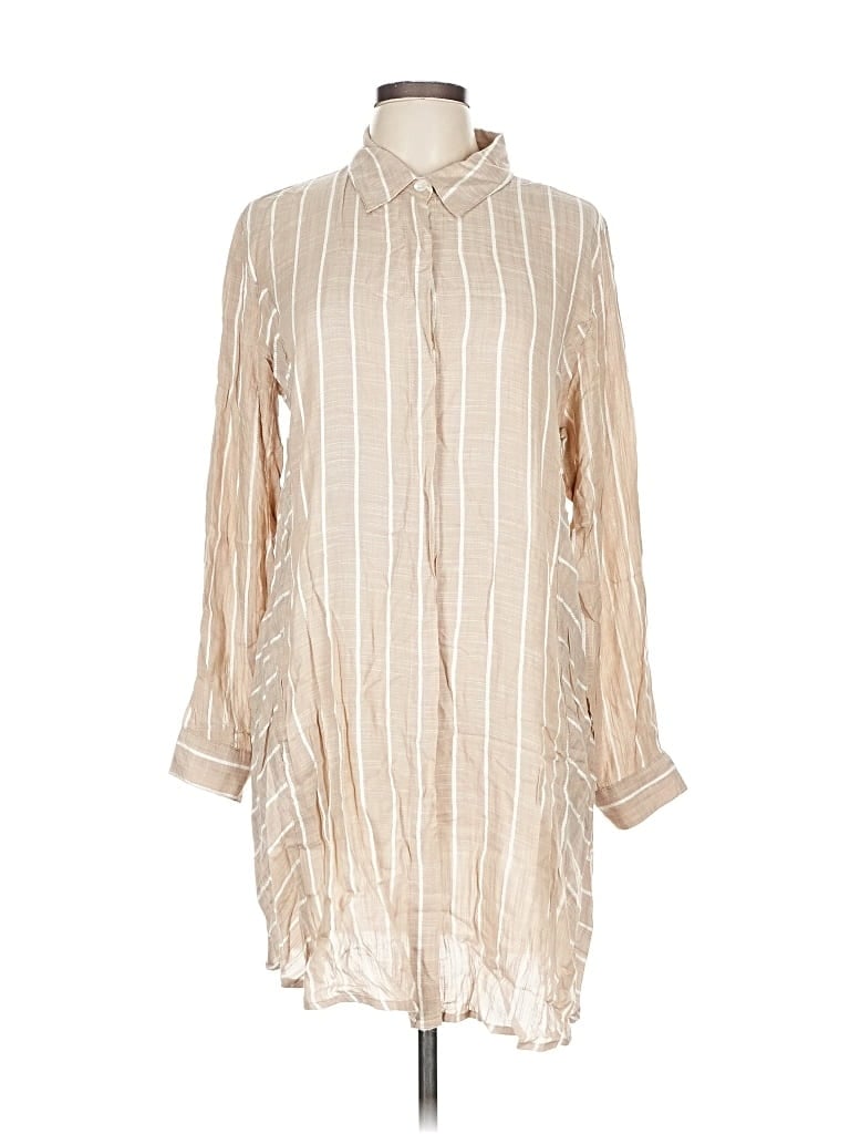 Pre-owned Blue Island Casual Dress In Brown