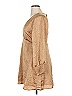 Mi ami 100% Polyester Metallic Tan Casual Dress Size XL - photo 5