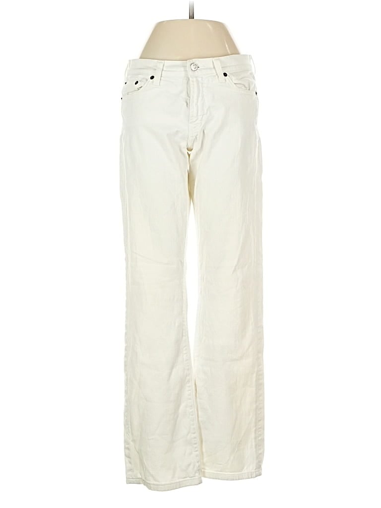 Pre-owned Red Engine Jeans In White