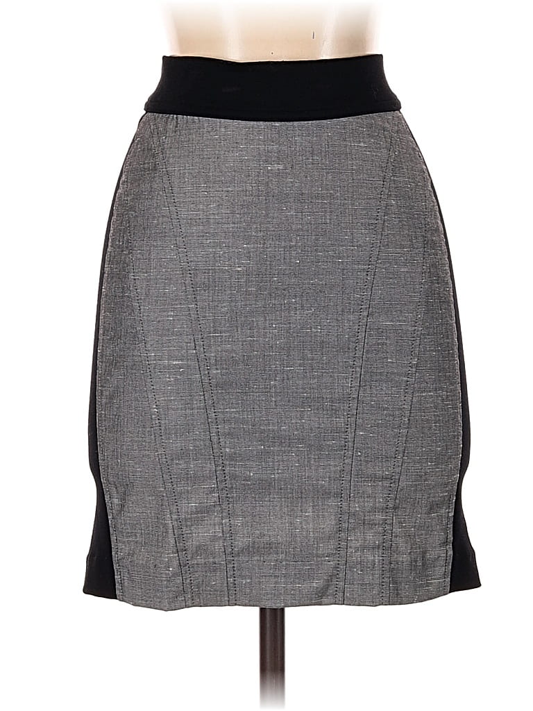 Pre-owned Bebe Formal Skirt In Gray