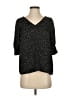 Maison d' Amelie 100% Polyester Stars Black 3/4 Sleeve Blouse Size XS - photo 1
