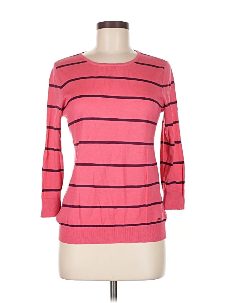 Pre-owned Tommy Hilfiger Pullover Sweater In Pink