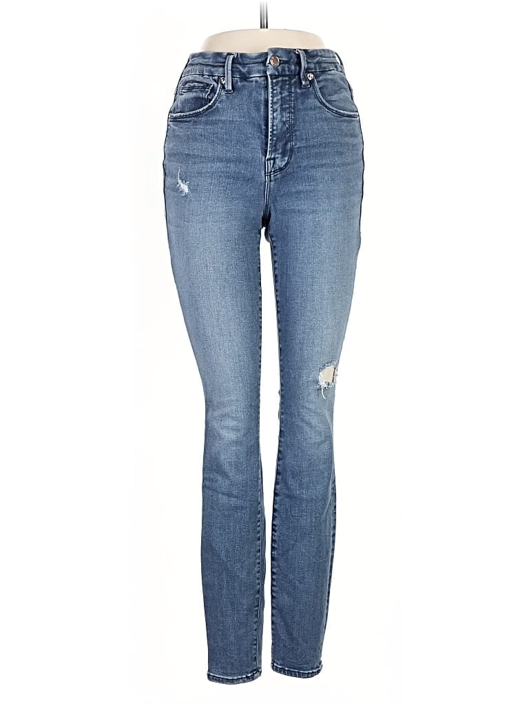 Pre-owned Good American Jeans In Blue