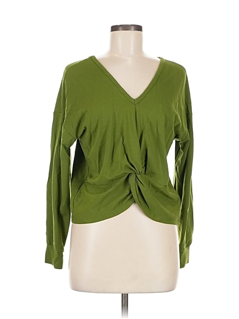 Pre-owned Cabi Cardigan Sweater In Green