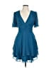 B. Darlin 100% Polyester Teal Cocktail Dress Size 11 - 12 - photo 1