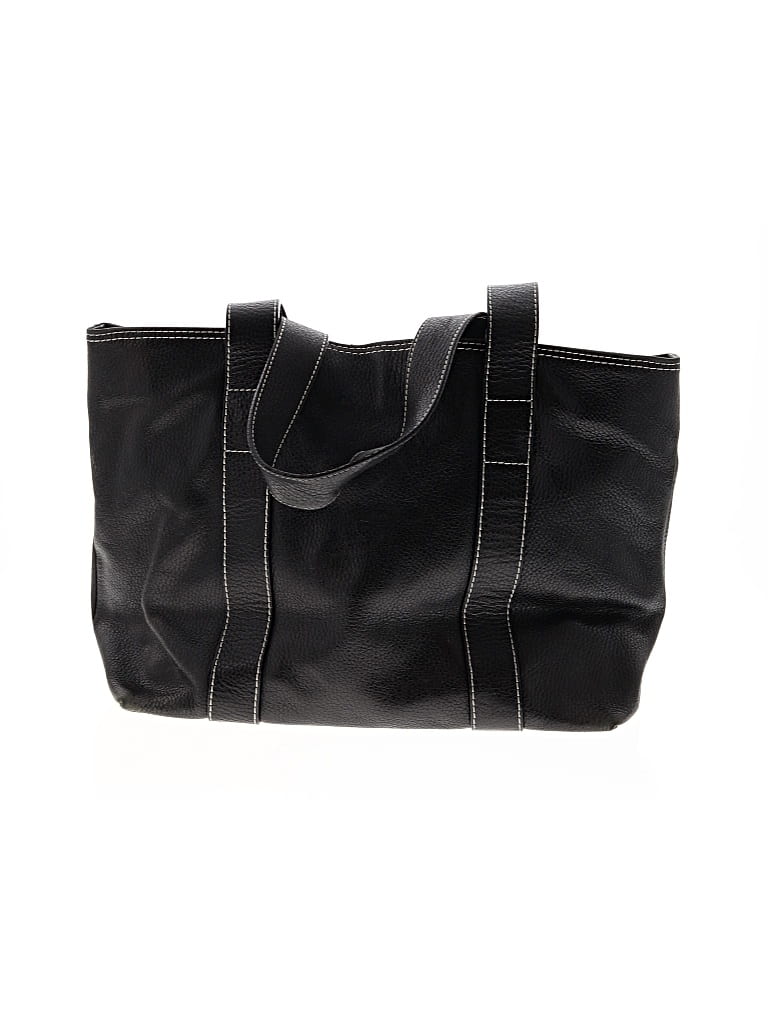 Pre-owned Banana Republic Leather Tote Bag In Black