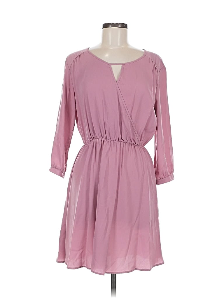 Pre-owned Lush Casual Dress In Pink