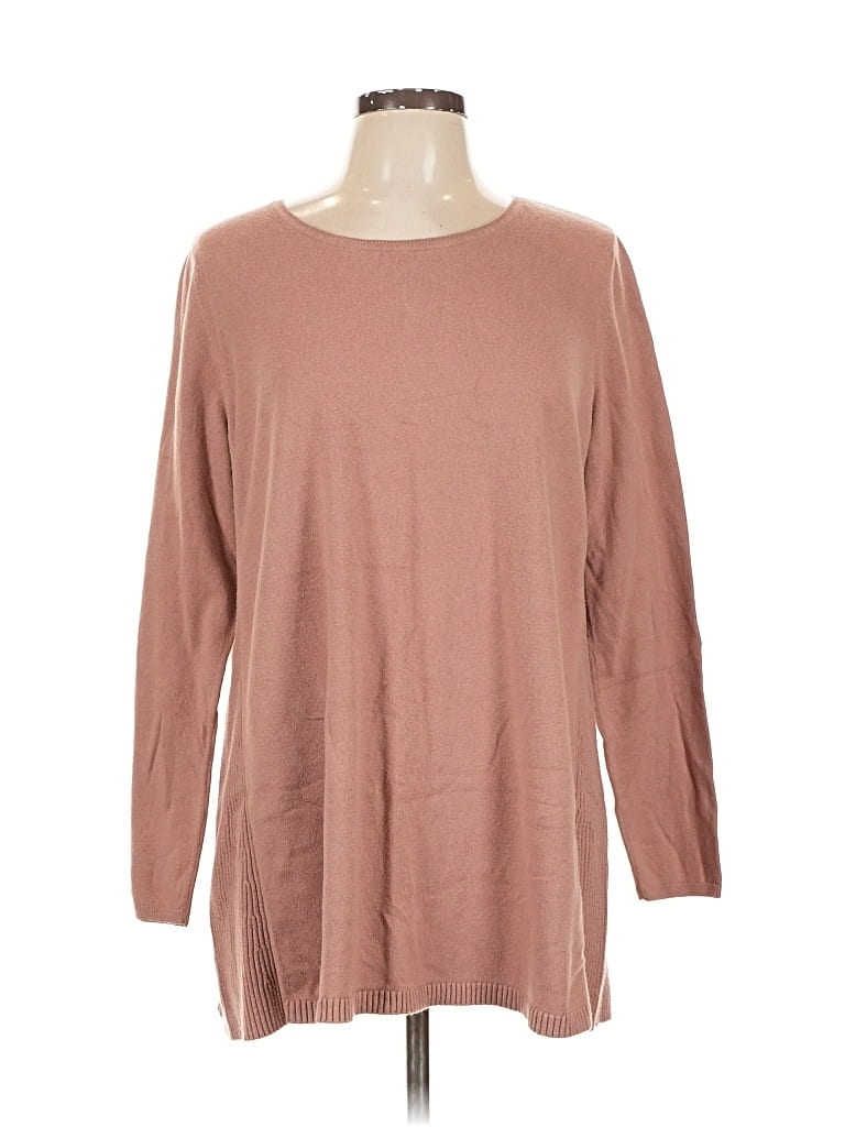 Pre-owned Jjill Pullover Sweater In Brown