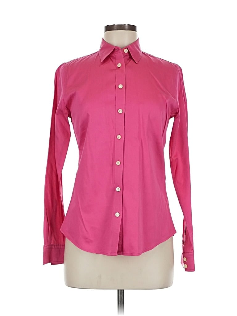 Pre-owned Banana Republic Long Sleeve Button Down Shirt In Pink