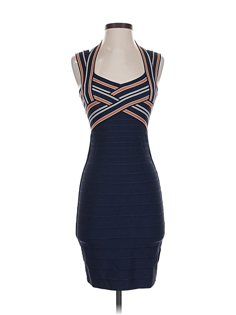 Pre-owned Guess Cocktail Dress In Blue