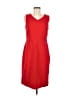 Talbots Solid Red Casual Dress Size 8 - photo 1