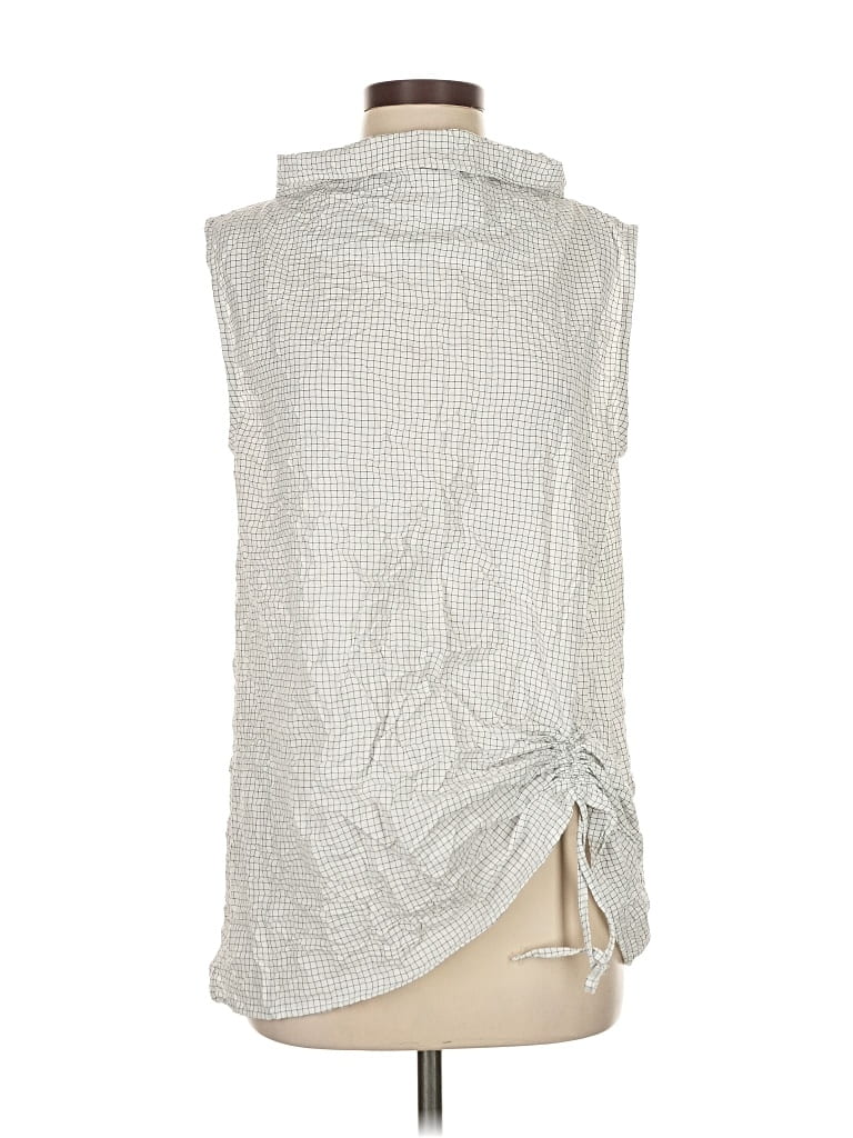 Pre-owned Ever Sassy Sleeveless Blouse In Silver