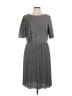Sandra Darren Tweed Gray Casual Dress Size L - photo 1