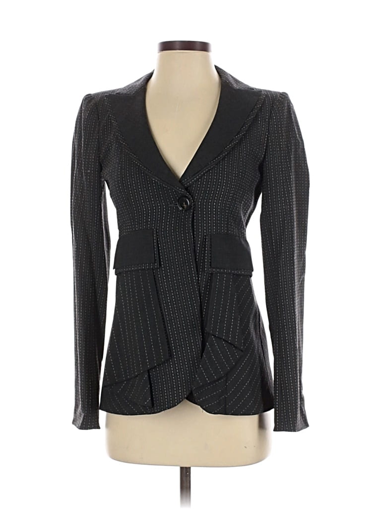 Pre-owned Nanette Lepore Blazer Jacket In Gray