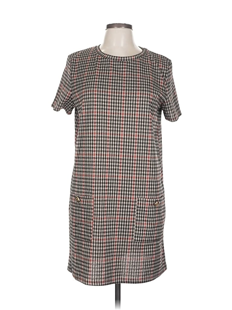Pre-owned Trafaluc By Zara Casual Dress In Gray