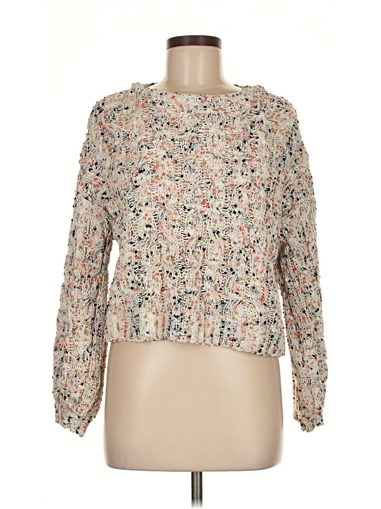 Pre-owned Unbranded Pullover Sweater In White