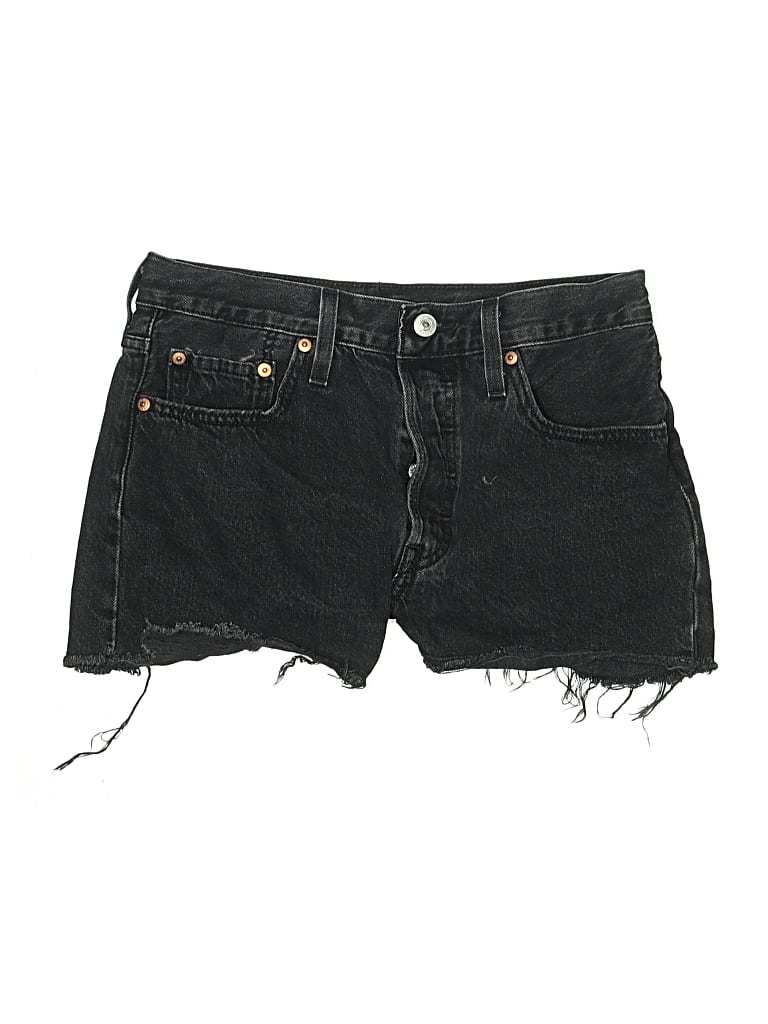 Pre-owned Levi's Denim Shorts In Black