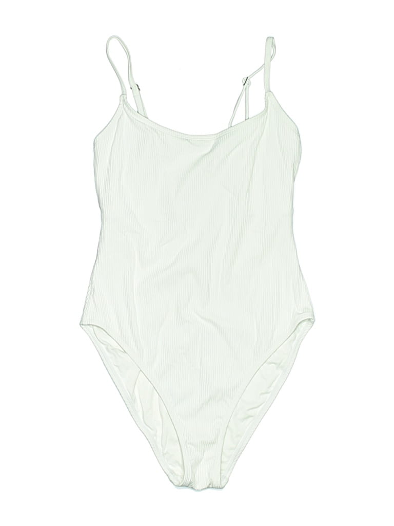 Pre-owned Andie One Piece Swimsuit In White