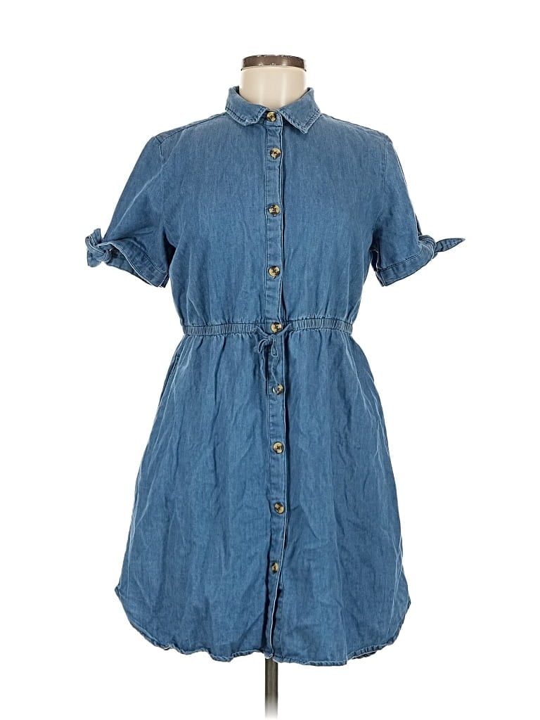 Pre-owned Harlow & Rose Casual Dress In Blue