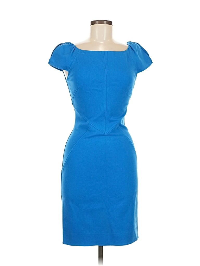 Pre-owned Diane Von Furstenberg Cocktail Dress In Blue