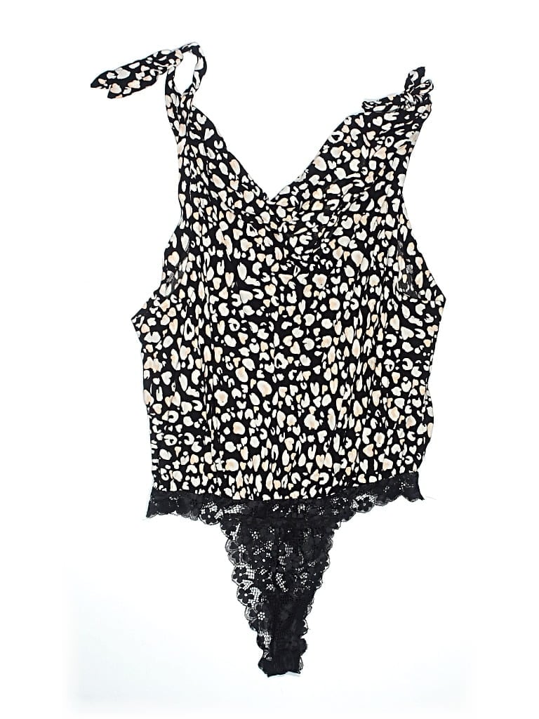 Pre-owned Intimately By Free People Bodysuit In Black