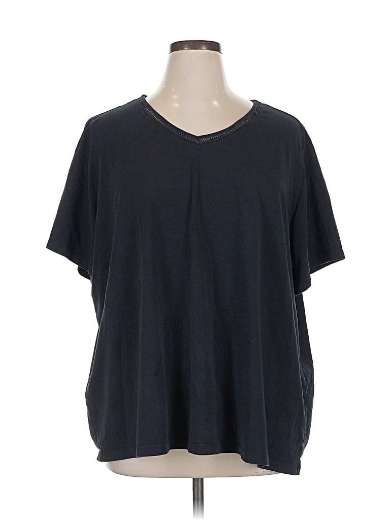 Pre-owned Catherines Short Sleeve T-shirt In Black