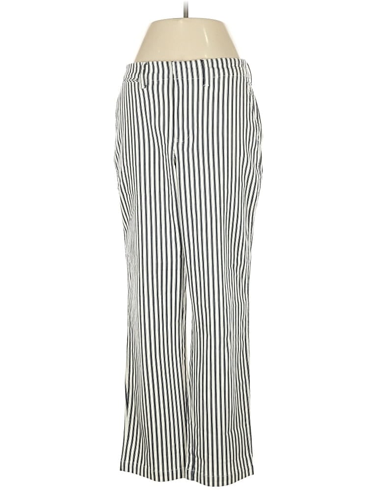 Pre-owned Lands' End Casual Pants In White