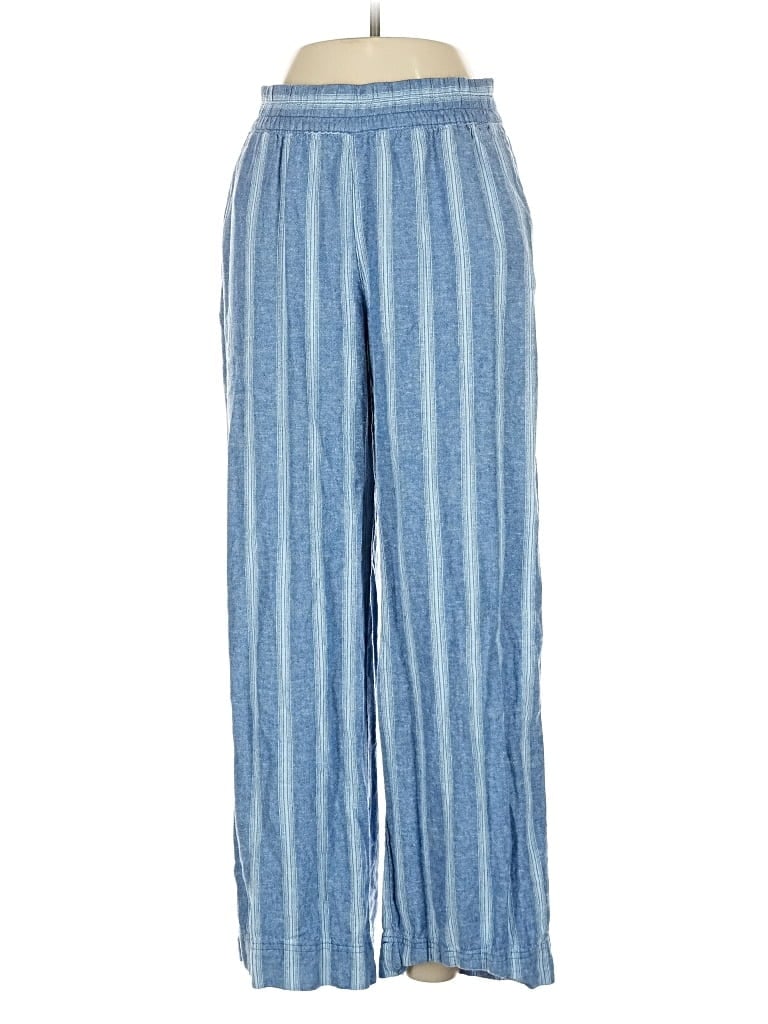 Pre-owned Old Navy Linen Pants In Blue