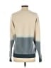 feat Color Block Tan Pullover Sweater Size S - photo 2