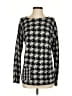 J.Jill 100% Cotton Houndstooth Silver Pullover Sweater Size S - photo 1