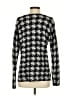 J.Jill 100% Cotton Houndstooth Silver Pullover Sweater Size S - photo 2