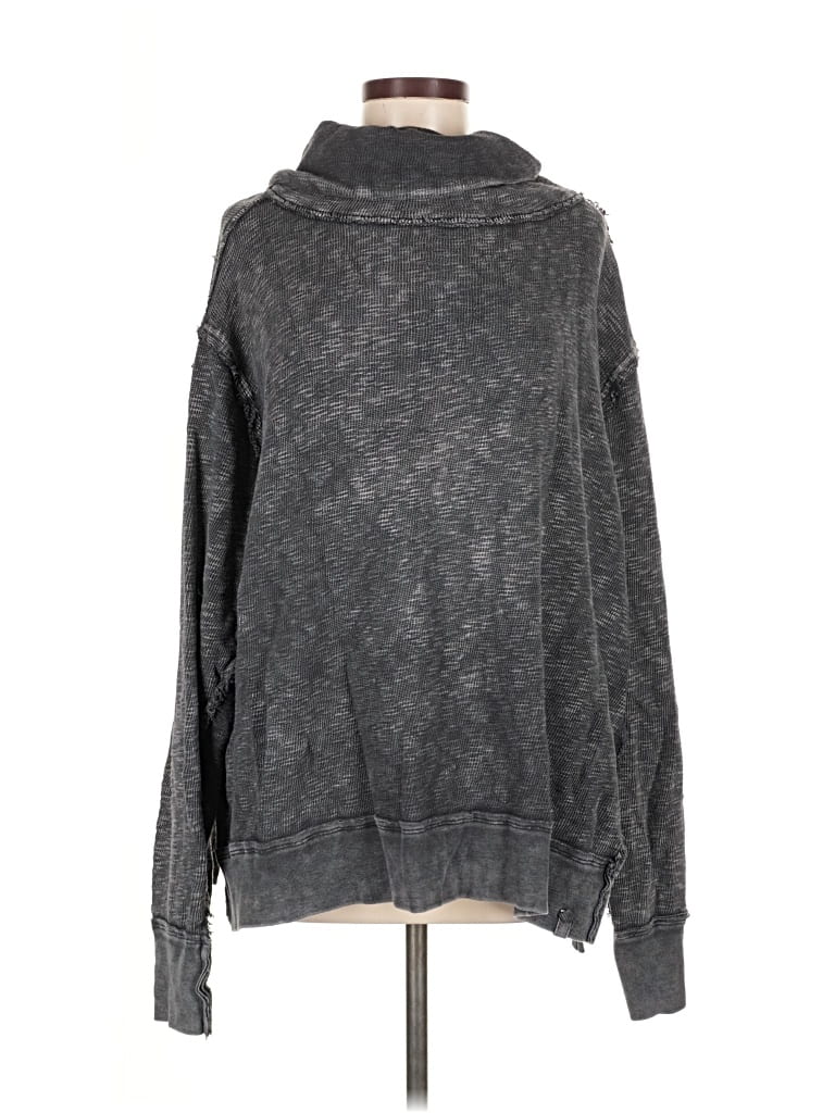Pre-owned We The Free Turtleneck Sweater In Gray