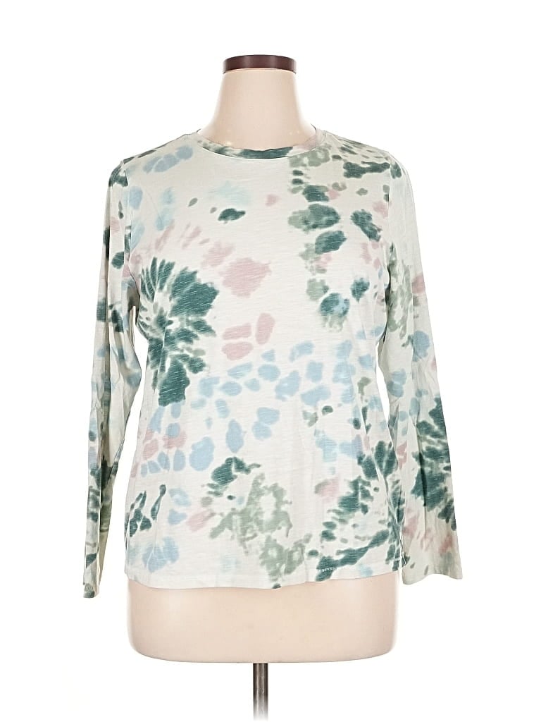 Pre-owned Sonoma Goods For Life 3/4 Sleeve T-shirt In White