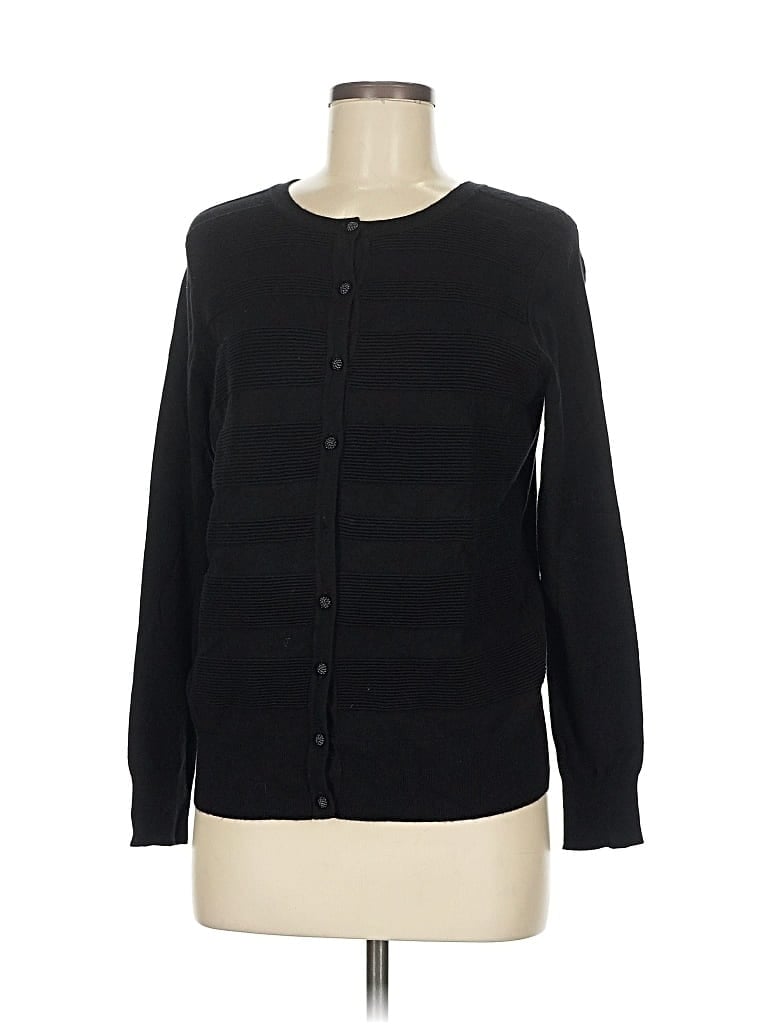Pre-owned Charter Club Cardigan Sweater In Black