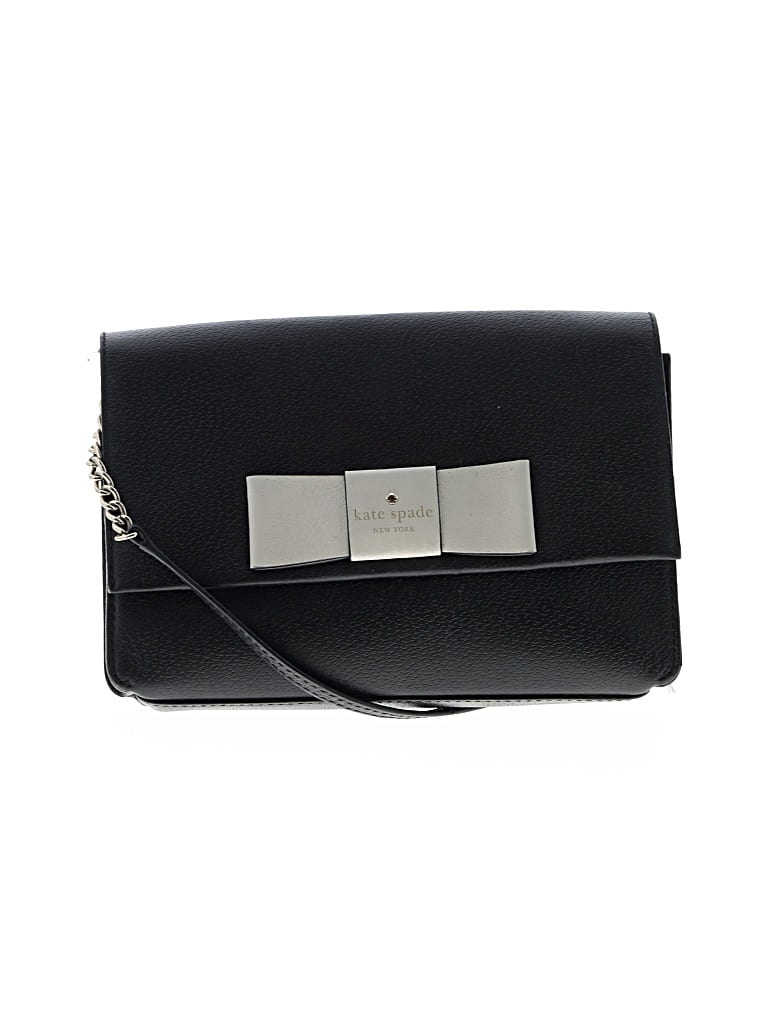 Pre-owned Kate Spade New York Leather Crossbody Bag In Black