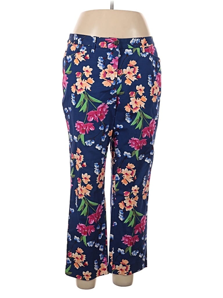 Pre-owned Lands' End Casual Pants In Blue