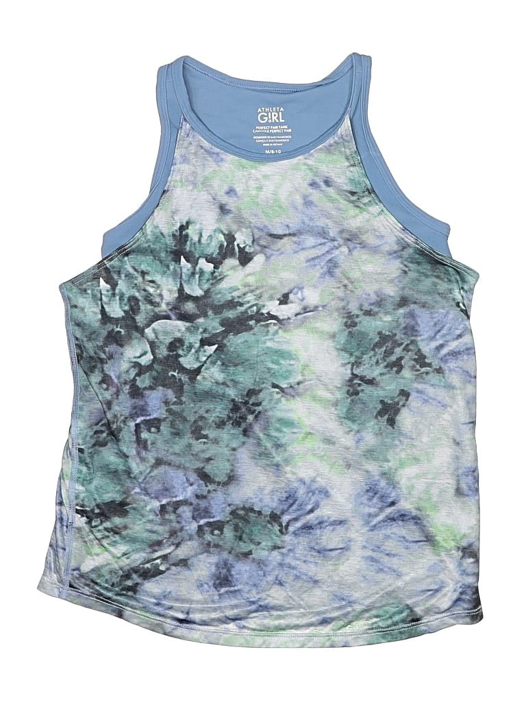 Pre-owned Athleta Girl Kids' Active Tank Top In Blue