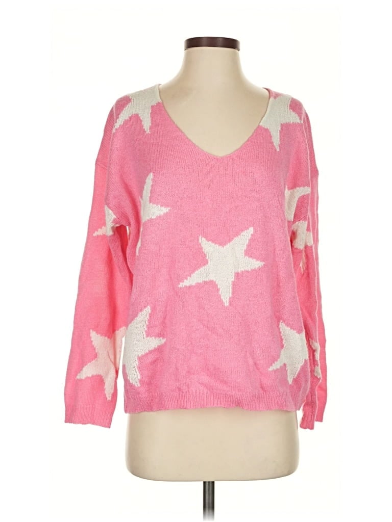 Pre-owned Peach Love Pullover Sweater In Pink