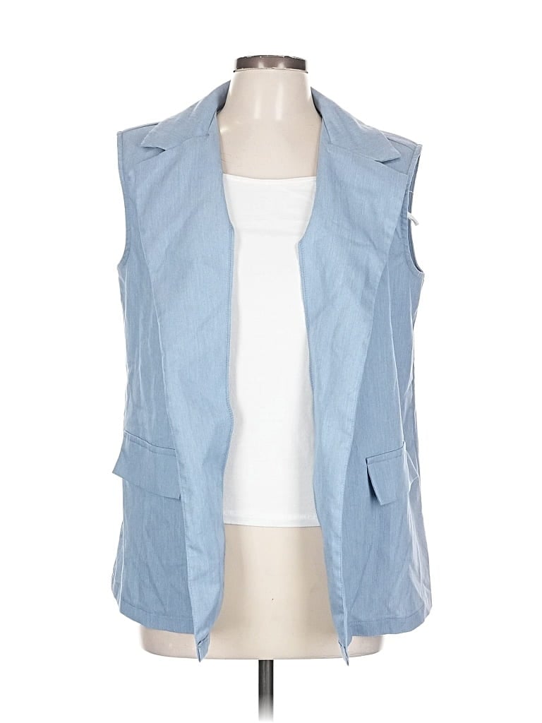 Pre-owned Shein Vest In Blue