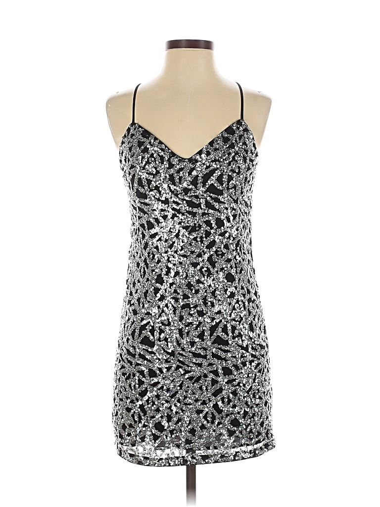 Pre-owned Ali & Jay Cocktail Dress In Silver