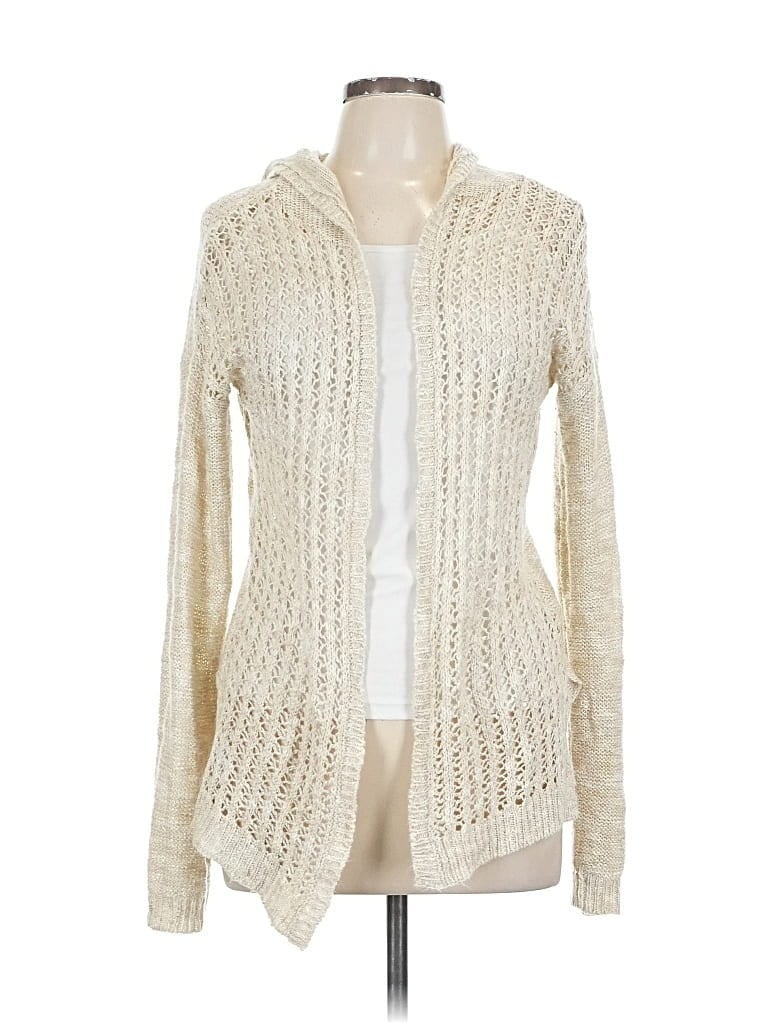 Pre-owned Arizona Jean Company Cardigan Sweater In White