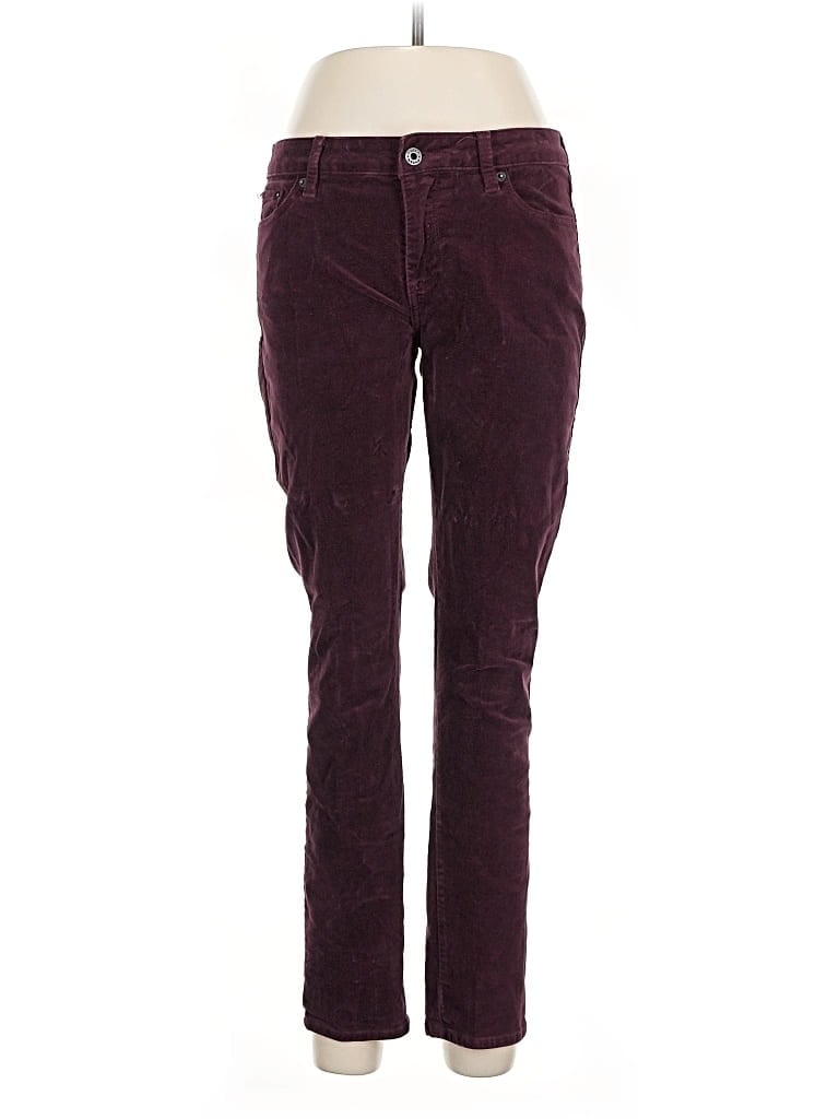 Pre-owned Lucky Brand Casual Pants In Burgundy