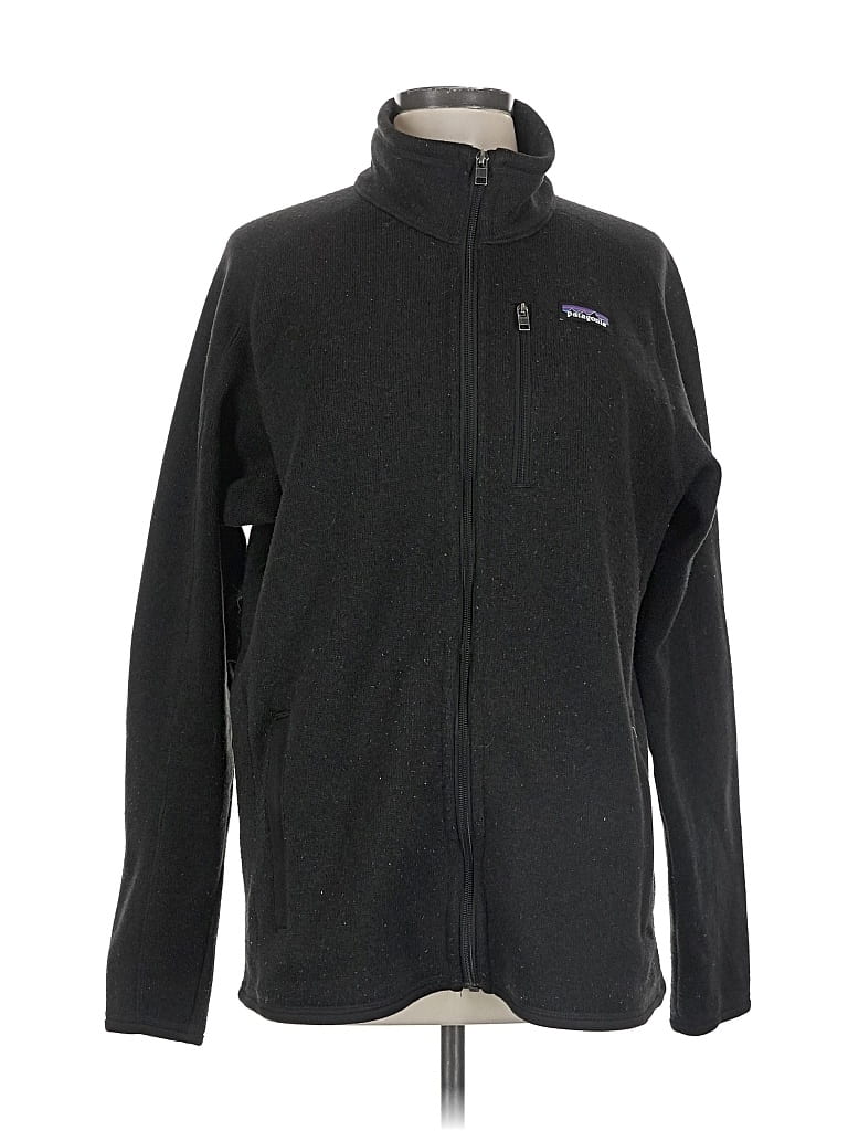 Pre-owned Patagonia Fleece Jacket In Black