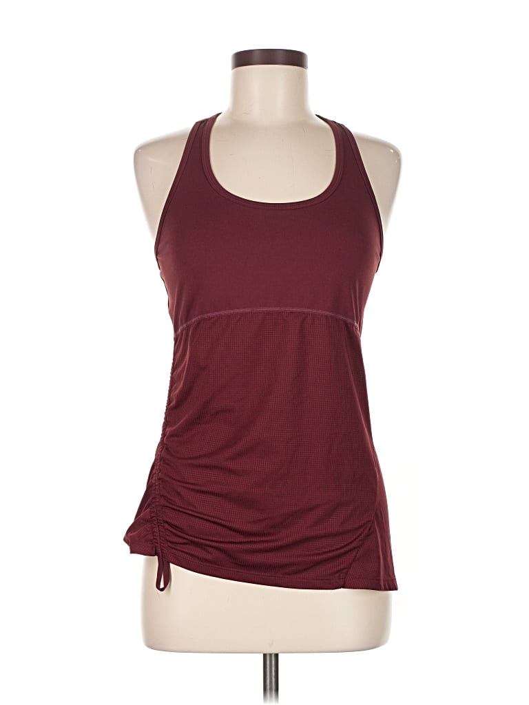 Pre-owned Fabletics Active Tank Top In Burgundy