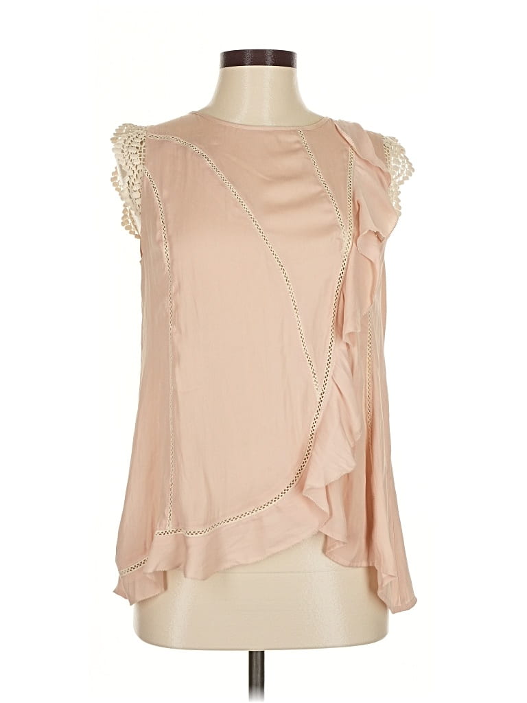 Pre-owned Love Sam Sleeveless Blouse In Brown