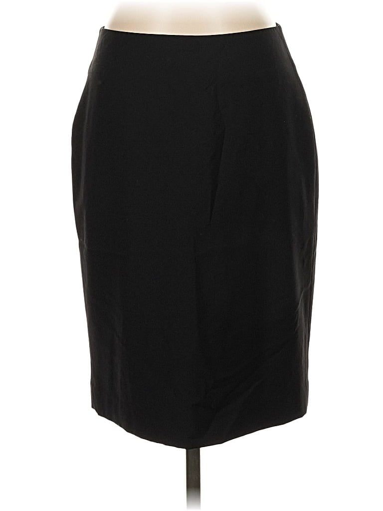 Pre-owned Talbots Wool Skirt In Black