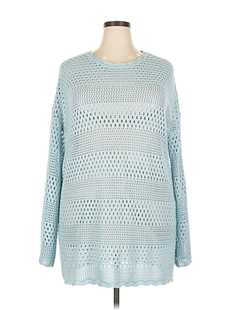 Pre-owned Unbranded Pullover Sweater In Blue